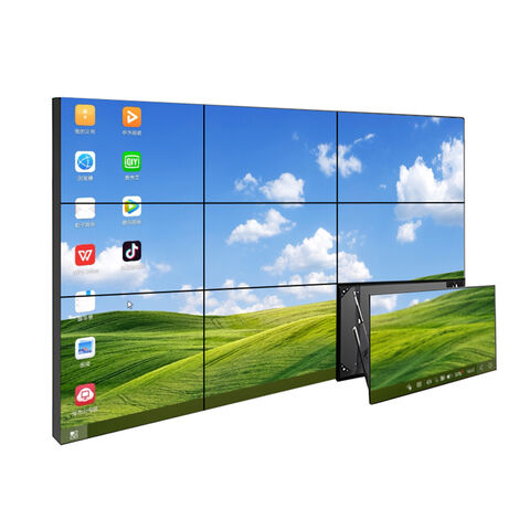 Écran Vidéo LCD d'Intérieur 4K à Lunette Ultra-Étroite, 46-65 pouces, Vente Directe d'Usine et Livraison Rapide