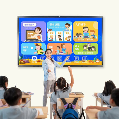 55 65 75 85 98 110 Zoll Konferenz Elektronisches Meeting Digitales interaktives Flachbildschirm Android TV Smart Board für Schulen