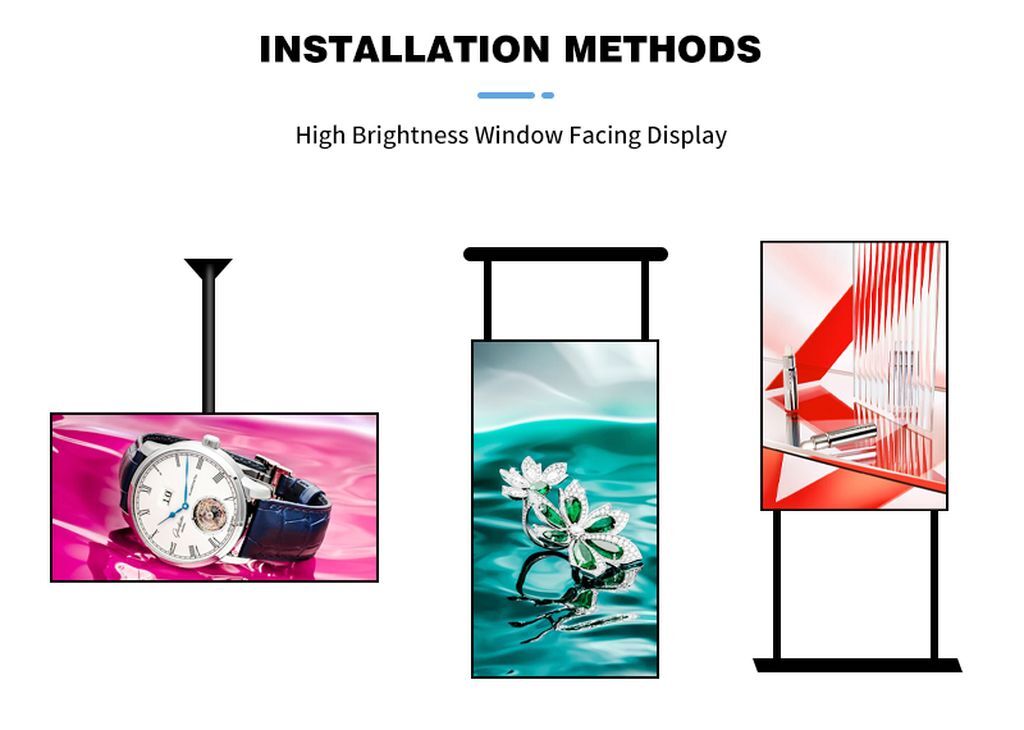 Highlight Window Facing Advertising Machine With High-definition ...