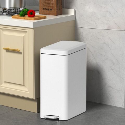 Poubelle en acier inoxydable pour la maison - Conteneur à déchets durable pour l'intérieur