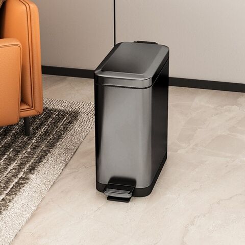 Poubelle en acier inoxydable pour la maison - Conteneur à déchets durable pour l'intérieur