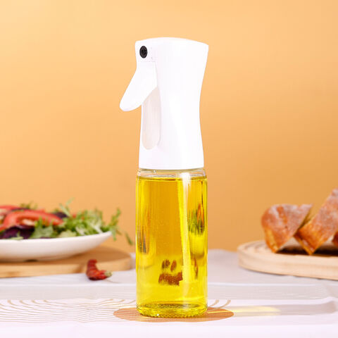 Aksesori Dapur: Botol Semprot Kontinu Tekanan Tinggi 200ml, Botol Semprot Minyak Zaitun Kaca untuk Memasak, BBQ, Memanggang