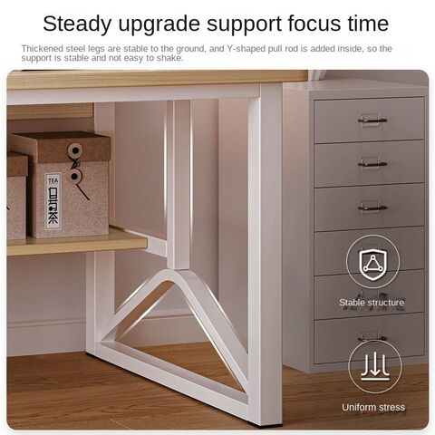 Meja kantor kayu modern sempurna untuk PC