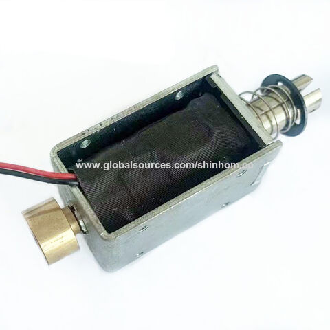 Válvula solenoide DC12V estándar europeo con certificación CE ROHS ISO para cerradura de puerta automática controlada electrónicamente