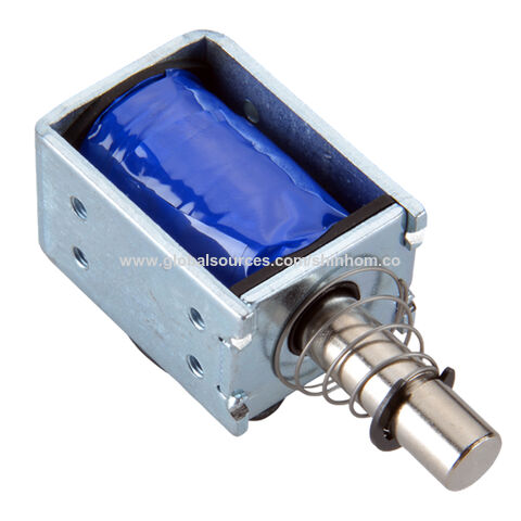 Válvula solenoide DC12V estándar europeo con certificación CE ROHS ISO para cerradura de puerta automática controlada electrónicamente
