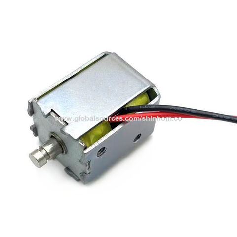 Válvula solenoide DC12V estándar europeo con certificación CE ROHS ISO para cerradura de puerta automática controlada electrónicamente