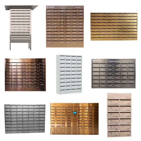 Kommerzielles Edelstahl-Briefkasten-Design, abschließbar, mit Stahl-Briefkasten