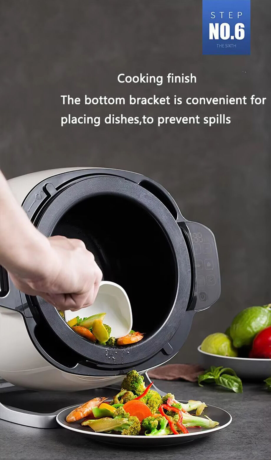 Cooker Robotic Automatic Fried Rice Cooking Machine Ih Multifunctional Stir-frying ...