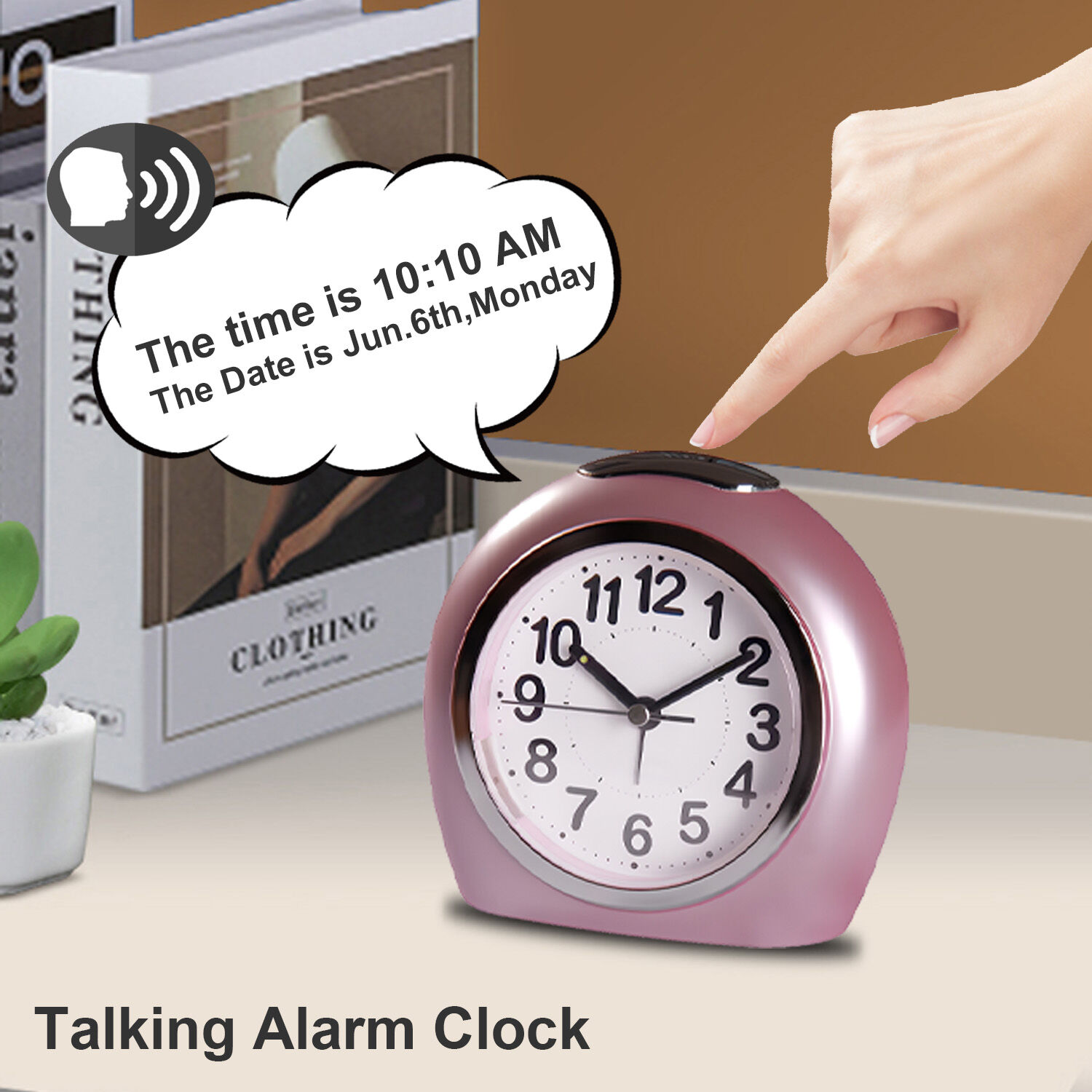 Battery - Operated Large - Display Day Clock For Seniors And Talking ...