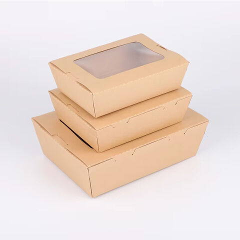 Embalagem personalizada para viagem, caixa de papel para alimentos, recipiente para refeições