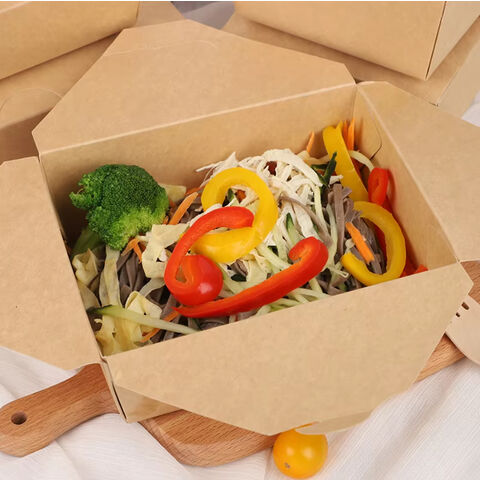 Embalagem personalizada para viagem, caixa de papel para alimentos, recipiente para refeições