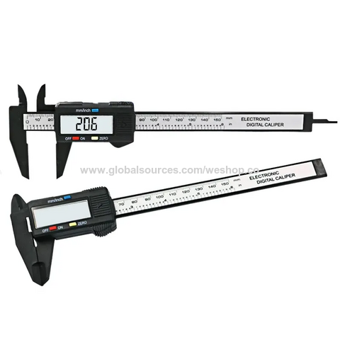 Pied à Coulisse Numérique Haute Précision 150mm 6 pouces Écran LCD Pied à Coulisse Vernier Numérique Électronique