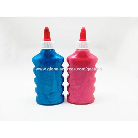 125 ml Glitzerleim in runder Flasche, Farbkarton