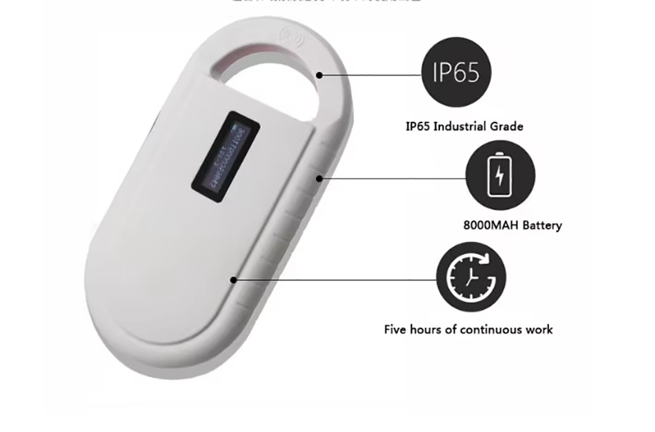 Iso11784/11785 134.2khz Lf Rfid Animal Microchip Reader For Pet, Rfid ...