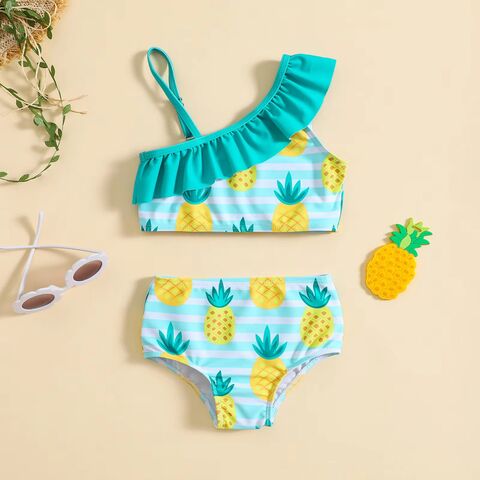 Traje de Baño Personalizado para Bebé, Niñas y Niños, Bañador Personalizado para Bebé, Traje de Baño para Niñas Pequeñas, Bikini Infantil con Estampado de Leopardo en Bolsa OPP