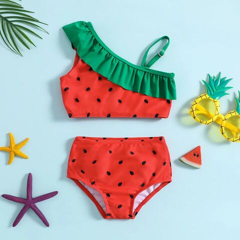Traje de Baño Personalizado para Bebé, Niñas y Niños, Bañador Personalizado para Bebé, Traje de Baño para Niñas Pequeñas, Bikini Infantil con Estampado de Leopardo en Bolsa OPP