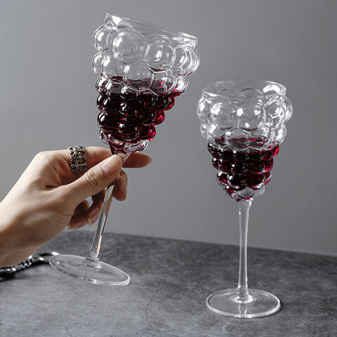Verres à Vin Créatifs en Forme de Raisins - Vente en Gros de Verres à Vin en Verre
