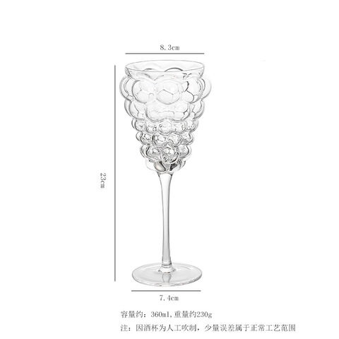 Verres à Vin Créatifs en Forme de Raisins - Vente en Gros de Verres à Vin en Verre
