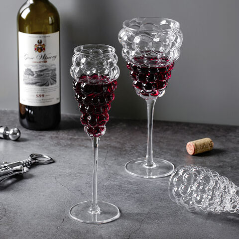 Verres à Vin Créatifs en Forme de Raisins - Vente en Gros de Verres à Vin en Verre