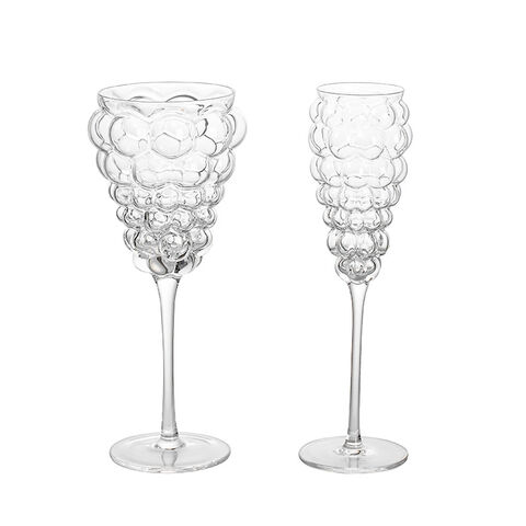 Verres à Vin Créatifs en Forme de Raisins - Vente en Gros de Verres à Vin en Verre
