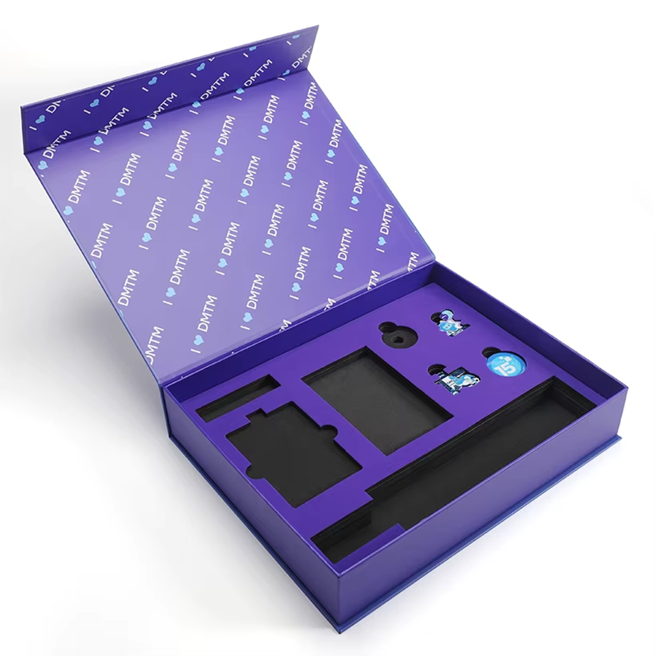 Custom Logo Box Luxury Magnetic Closure Rigid Cardboard Gift Box With ...