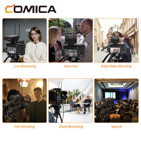 COMICA CVM-WM200II(C) UHF Drahtlosmikrofon für Kameras, Camcorder, Smartphones, Recorder