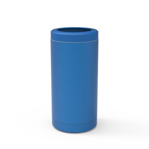 Enfriador de latas de cerveza de acero inoxidable aislado de 355 ml (12 oz) sin BPA con forma de cola