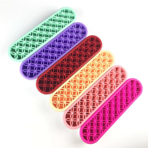 Suporte para pincéis de maquiagem, Display de cosméticos, Caixa de armazenamento de silicone, Organizador de ferramentas de maquiagem