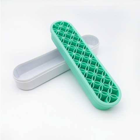 Suporte para pincéis de maquiagem, Display de cosméticos, Caixa de armazenamento de silicone, Organizador de ferramentas de maquiagem