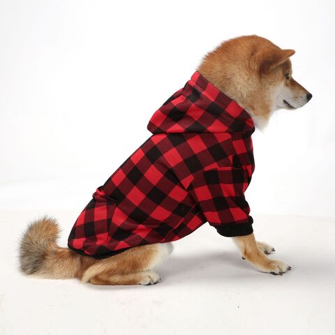 Atacado Plaid hoodie pet dogs pet gatos todos os tamanhos todos os tipos personalizados