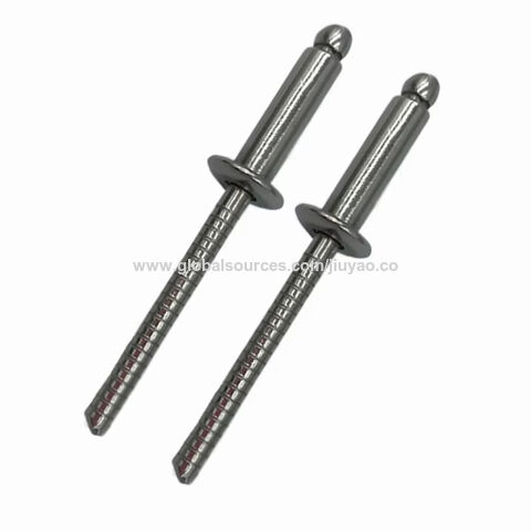 Venta caliente 3/16*40 remache ciego de tipo abierto personalizado en remache ciego de acero inoxidable alargado con mandril de rosca