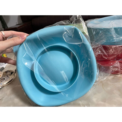 Bol para palomitas de maíz de silicona multicolor reutilizable y resistente al calor con tapa