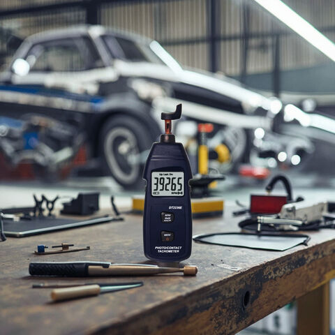 Tacómetro Fotoeléctrico de Contacto 2 EN 1 DT2236E - Medidor de RPM Digital para Industria
