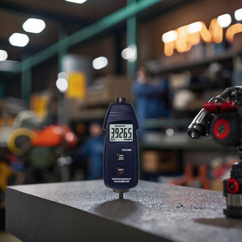 Tacómetro Fotoeléctrico de Contacto 2 EN 1 DT2236E - Medidor de RPM Digital para Industria