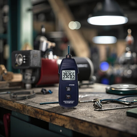 Tacómetro Fotoeléctrico de Contacto 2 EN 1 DT2236E - Medidor de RPM Digital para Industria
