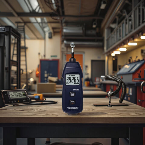 Tacómetro Fotoeléctrico de Contacto 2 EN 1 DT2236E - Medidor de RPM Digital para Industria