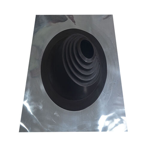 Base Cuadrada Universal de Aluminio de Alta Calidad con Sellado de Goma EPDM/SILICONA para Tubos de Tejado