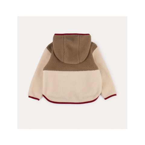 Fournisseur OEM Veste polaire tendance pour enfants, manteau en polaire à fermeture éclair, veste en sherpa polaire pour enfants, blanche pour l'extérieur