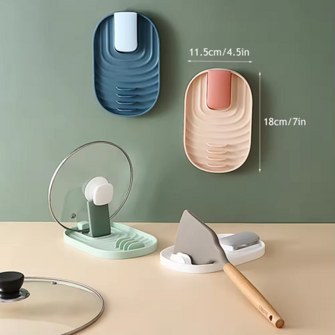 Suporte para Tampa de Panela, Espátula, Hashis, Utensílios de Mesa, Organizador de Bancada à Prova de Óleo, Prateleira de Utensílios de Cozinha