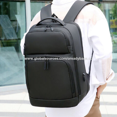 OEM Laptop Rucksack Hersteller PVC Beschichtung Wasserdicht Business Laptop Computer Reiserucksack Tasche mit Gepäckgurt Zubehör