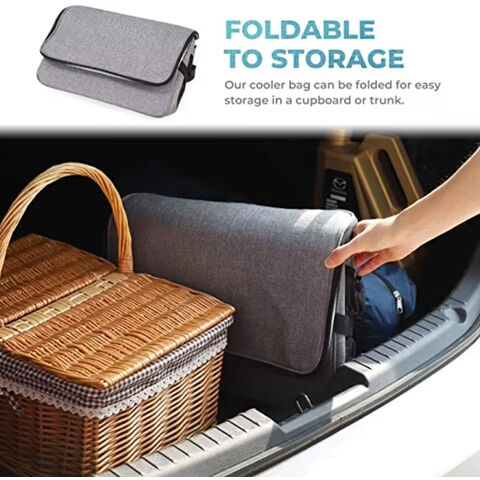 Kühlbox 30L für Picknick, Einkauf, Lebensmitteltransport, Grillen, Großhandel, kundenspezifisch isolierte Kühltasche