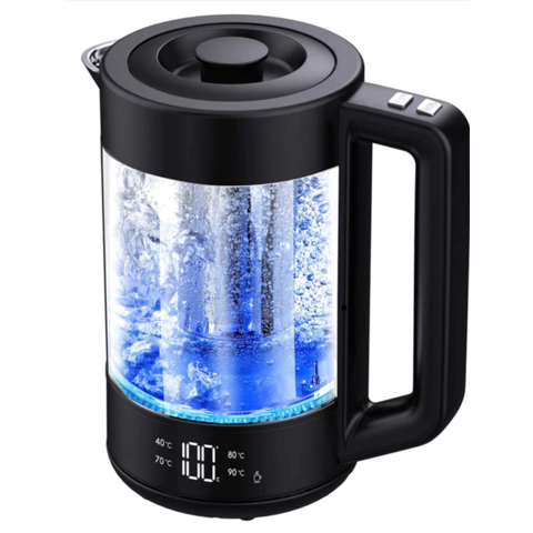 Intelligenter Wasserkocher aus Glas mit Tuya WiFi ALICE Alexa 1.8L, elektrischer Wasserkocher zum Warmhalten von Tee, Kaffee und Milch