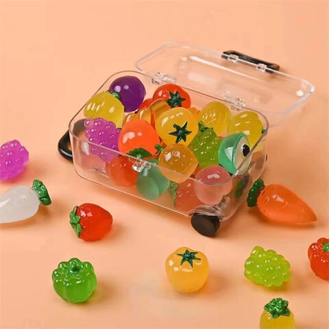 Organizador de escritorio transparente con múltiples compartimentos en forma de equipaje para material de oficina, caja de belleza, organizadores de escritorio. Maleta ligera.