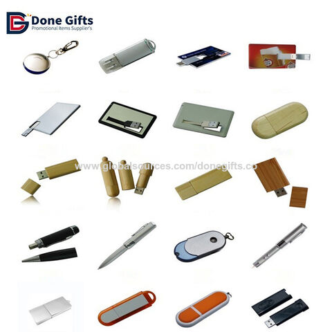 Werbe-USB-Sticks, drehbarer USB-Stick aus Metall mit Loch und Schlüsselanhänger, Logogravur oder -druck, OEM/ODM