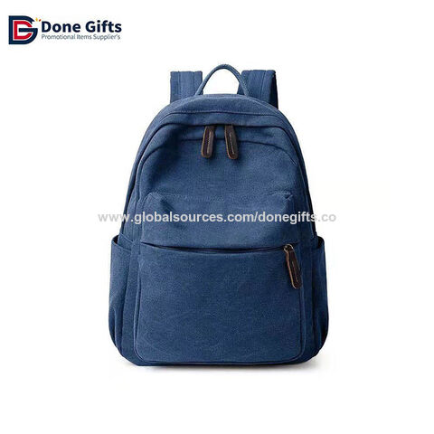 Mochilas de buena calidad, mochilas escolares de lona o mochilas promocionales con diseño de logotipo personalizado, proveedor de mochilas