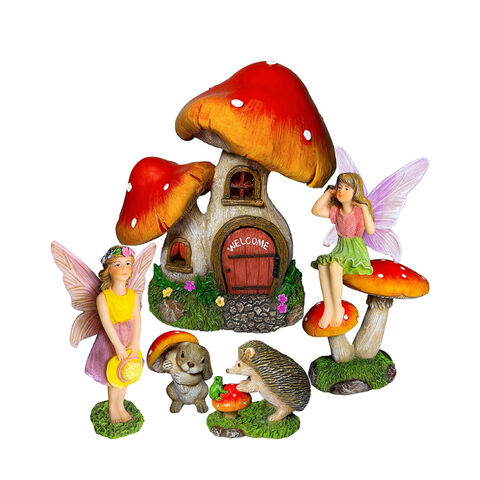 Statues De Champignon De Jardin En Métal Rustique