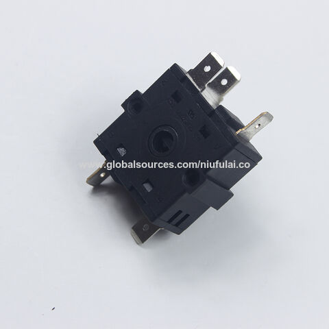 250V 16A Getriebe-Drehschalter 3 4 5 6 Pin 3 4 5 6 7 Positionen Heizungs-Drehschalter