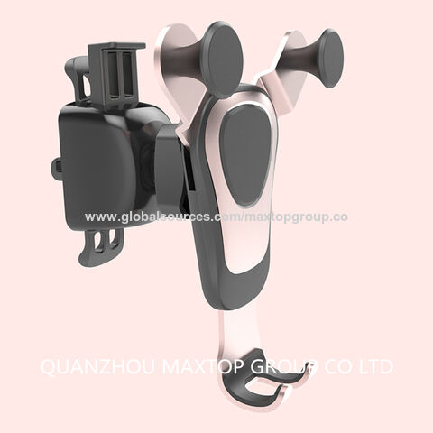 Suporte de Telefone para Carro, Montagem de Telefone para Carro na Saída de Ar Rotação de 360 Graus Berço de Telefone Celular com Bloqueio Automático