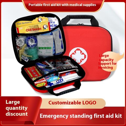 Trousse de premiers secours de voyage, grande trousse médicale de premiers secours portable, kit de sauvetage pour extérieur, voiture, portable, médecine familiale, trousse médicale d'urgence