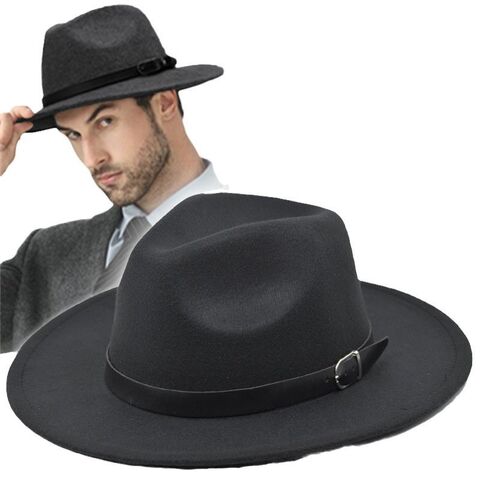 Chapeaux Melon en Feutre de Laine pour Hommes, Collection Automne Hiver - Chapeaux Formels Élégants